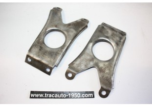 PAIRE D'ENTRETOISES TOLES SUR TRAVERSE AVANT DU BERCEAU...CITROEN TRACTION 11CV