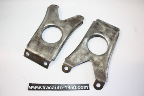 PAIRE D'ENTRETOISES TOLES SUR TRAVERSE AVANT DU BERCEAU...CITROEN TRACTION 11CV