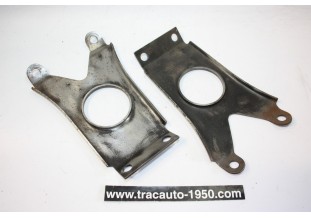 PAIRE D'ENTRETOISES TOLES SUR TRAVERSE AVANT DU BERCEAU...CITROEN TRACTION 11CV