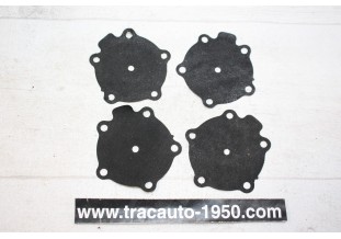 JEU DE 4 MEMBRANES DE POMPE A ESSENCE Ø 60mm...AUTOS ANCIENNES DIVERS