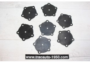 LOT DE 7 MEMBRANES DE POMPE A ESSENCE Ø 60mm...AUTOS ANCIENNES DIVERS