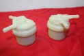 LOT DE 2 FILTRES A ESSENCE SORTIES HORIZONTALES 7,5mm...AUTOS DIVER...