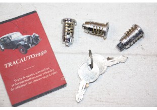 JEU DE BARILLETS AVEC CLEFS...CITROEN TRACTION 11CV 15/6 ap 1952