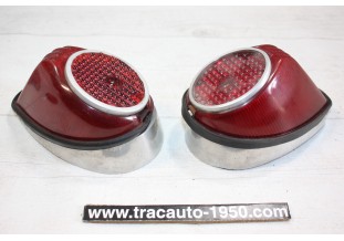 PAIRE DE SUPPORTS ENJOLIVEURS pour FEUX AR D/G SEIMA 3124...CITROEN TRACTION 11CV 15/6 ap 1952