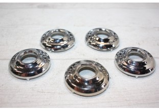 LOT DE 5 COLLERETTES DE POIGNEES DE PORTES INTERIEURES...CITROEN TRACTION 11CV 15/6