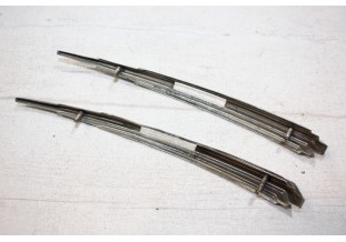 PAIRE DE CIMIERS DE PHARES SEV MARCHAL L/185mm...CITROEN TRACTION AUTOS ANCIENNES