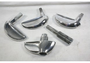 JEU DE 4 POIGNEES DE PORTE EXTERIEURE AV/AR...CITROEN 2CV  AZL AZAM...