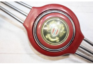 VOLANT QUILLERY VIRAFLEX ROUGE 2 BRANCHES Ø 425mm...CITROEN TRACTION AUTOS ANCIENNES