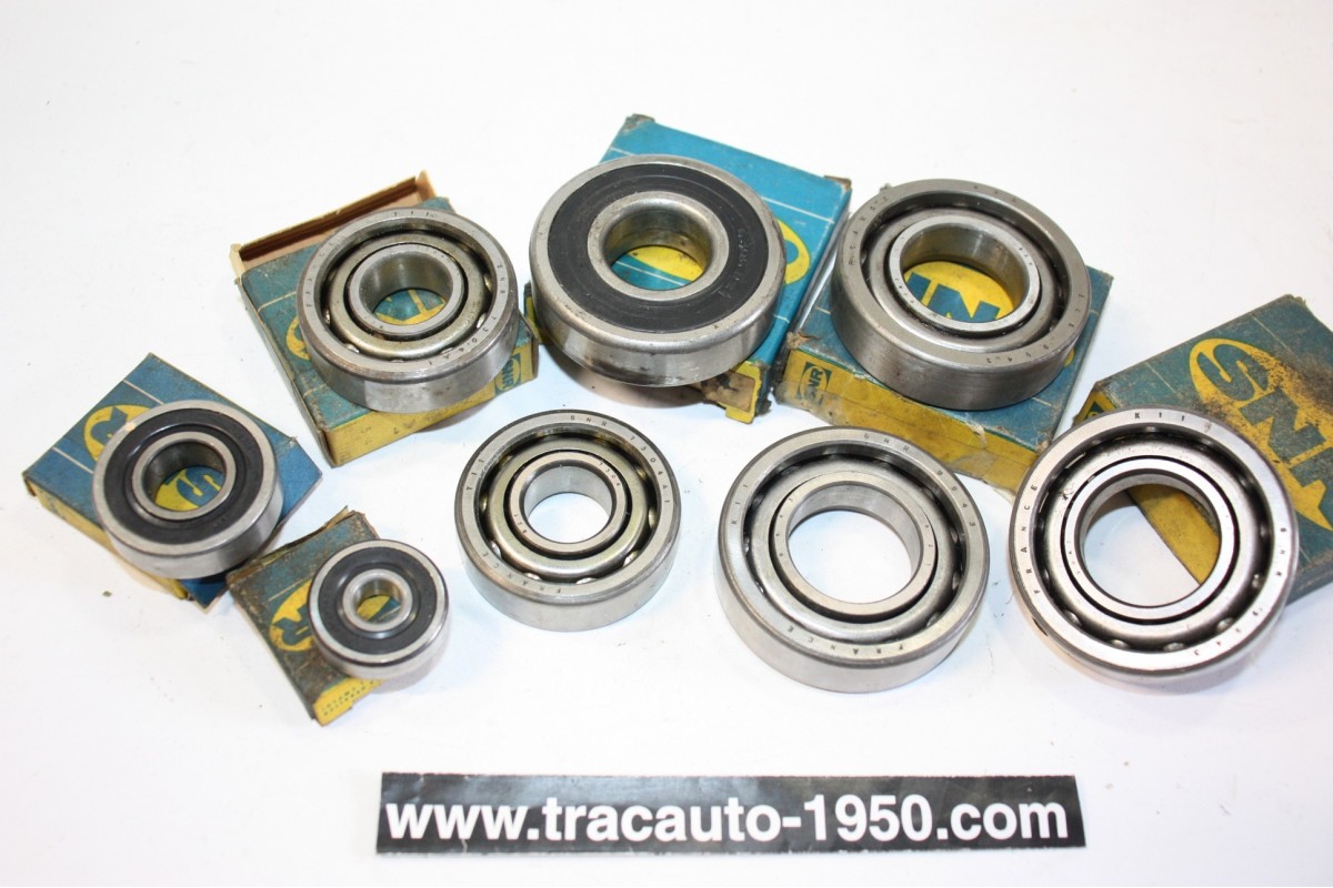 LOT DE ROULEMENTS SNR DIVERS...R4 4L R5  AUTOS DIVERS