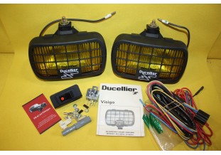 COFFRET DE FEUX ADDITIONNELS ANTIBROUILLARD IODE H3 DUCELLIER VISIGO...AUTOS DIVERS