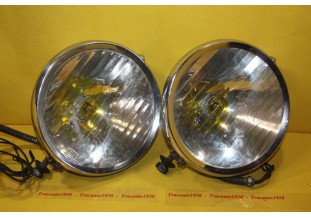 PAIR DE PHARES DUCELLIER Ø 235mm...CITROEN ROSALIE C6