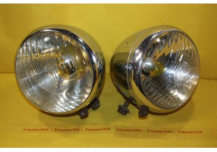 PAIRE DE PHARES MARCHAL ABTP 391 Ø 200mm...CITROEN TRACTION JUVAQUATRE...