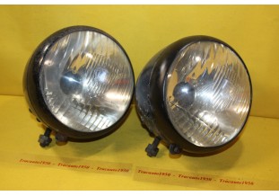 PAIRE DE PHARES MARCHAL ABTP 391 Ø 200mm...CITROEN TRACTION JUVAQUATRE...