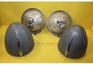 PAIRE DE PHARES MARCHAL ABTP 391 Ø 200mm...CITROEN TRACTION JUVAQUATRE...