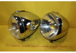 PAIRE DE PHARES CIBIE ABTP 349 Ø 200mm...CITROEN TRACTION JUVAQUATRE