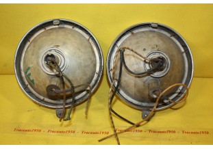 PAIRE D'OPTIQUES DE PHARES RENAULT ABTP 97 Ø 195mm...RENAULT AV GUERRE