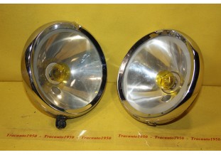 PAIRE D'OPTIQUES DE PHARES RENAULT ABTP 97 Ø 195mm...RENAULT AV GUERRE