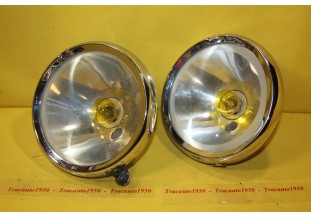 PAIRE D'OPTIQUES DE PHARES RENAULT ABTP 97 Ø 195mm...RENAULT AV GUERRE