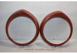 PAIRE DE CERCLAGES DE PHARE SEV MARCHAL 61920703 D/185mm...PEUGEOT 404 ts types