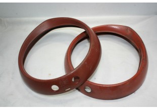 PAIRE DE CERCLAGES DE PHARE SEV MARCHAL 61920703 D/185mm...PEUGEOT 404 ts types