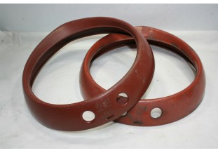 PAIRE DE CERCLAGES DE PHARE SEV MARCHAL 61920703 D/185mm...PEUGEOT 404 ts types