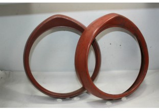 PAIRE DE CERCLAGES DE PHARE SEV MARCHAL 61920703 D/185mm...PEUGEOT 404 ts types