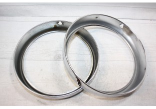 PAIRE DE CERCLAGE DE PHARE SEV MARCHAL 104910 Ø 185mm...SIMCA TALBOT 1300 1500