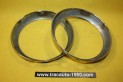 PAIRE DE CERCLAGES DE PHARES CIBIE Ø 150mm...RENAULT 4CV