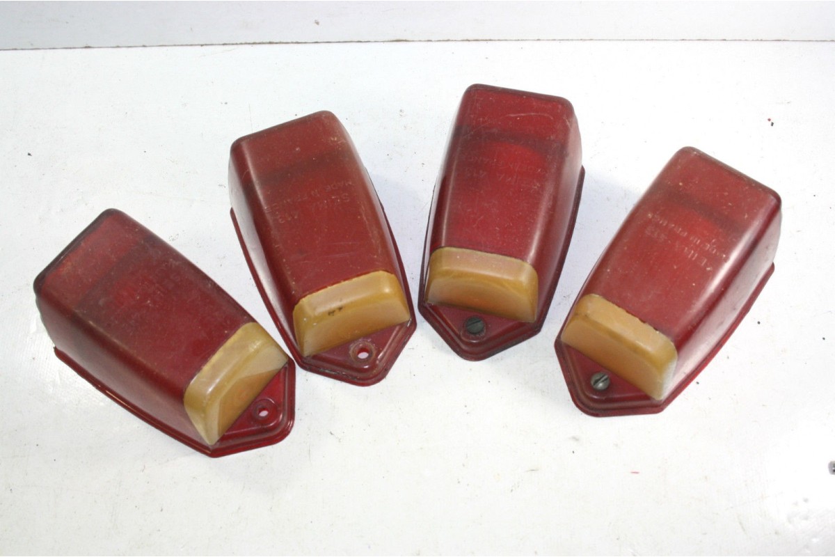 LOT DE 4 CABOCHONS DE FEUX D' AILE AR SEIMA 413...POUR 2CV AZ AZA ...