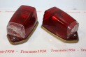 PAIRE DE FEUX DE CUSTODE D/G SEIMA 413 ROUGE...CITROEN 2CV AZ HY - ...