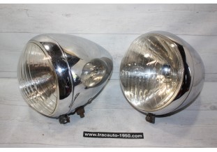 PAIR E PHARES CIBIE ABTP 348 Ø/215mm...CITROEN TRACTION...