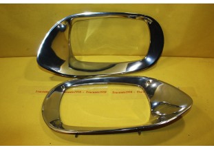 PAIRE DE CERCLAGES DE PHARES D/G...CITROEN AMI 8 AMI SUPER