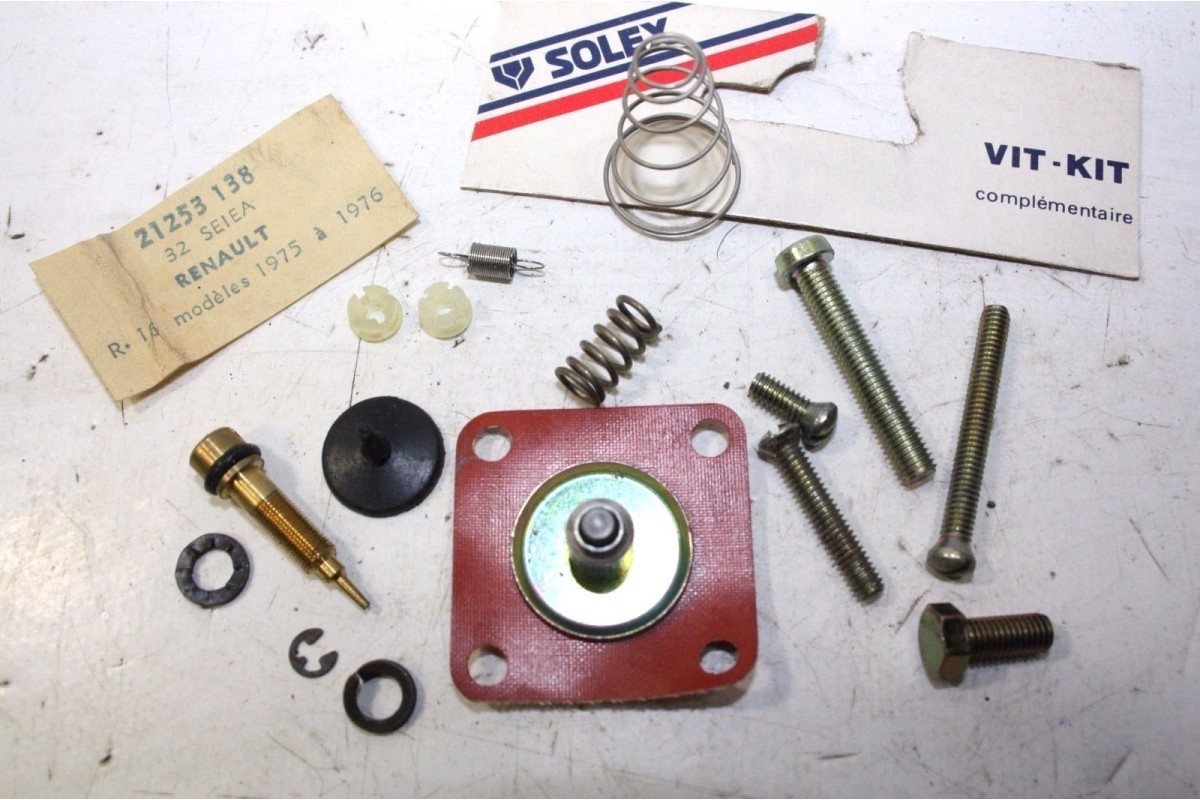 KIT DE REPARATION DE CARBURATEUR SOLEX 32 SEIEA...POUR R16 1975/77 ...