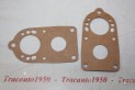 LOT DE 2 JOINTS DE CARBURATEUR SOLEX SOLEX 22 BCI...4CV DAUPHINE