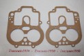 LOT DE 2 JOINTS POUR CARBURATEUR WEBER 24/30 DCZCI...CITROEN DS19 7...