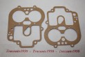 LOT DE 2 JOINTS POUR CARBURATEUR WEBER 24/30 DCZCI...CITROEN DS19 7...