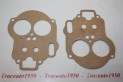 LOT DE 2 JOINTS POUR CARBURATEUR WEBER 24/32 DDC...CITROEN DS19 83c...