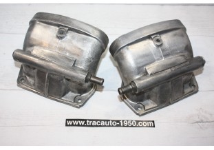 PAIRE DE PIPES D'ADMISSION pour CARBURATEURS WEBER 36 IDF...ALFASUD Ti  voir descriptif