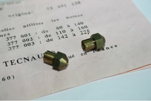 LOT DE 2 GICLEURS POUR CARBU WEBER DCOE/IDF.CITROEN RENAULT PEUGEOT PANHARD