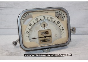 COMBINE BLOC COMPTEUR OS 6V 150km/h BEIGE...CITROEN TRACTION 7/11CV 1950/1952