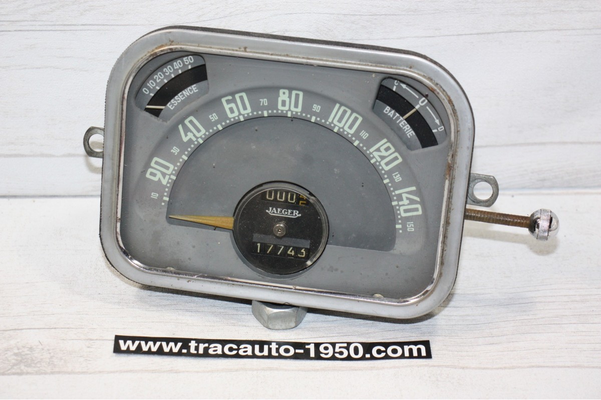 COMBINE BLOC COMPTEUR JAEGER 6V 150km/h...CITROEN TRACTION 11CV après 1952