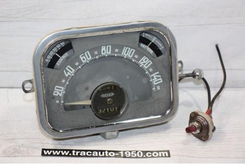 COMBINE BLOC COMPTEUR JAEGER 6V 150km/h...CITROEN TRACTION 11CV après 1952