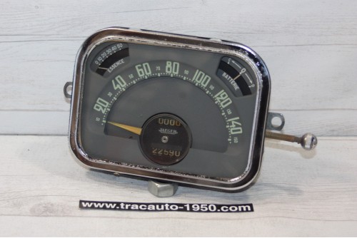 COMBINE BLOC COMPTEUR JAEGER 6V 150km/h...CITROEN TRACTION 11CV après 1952