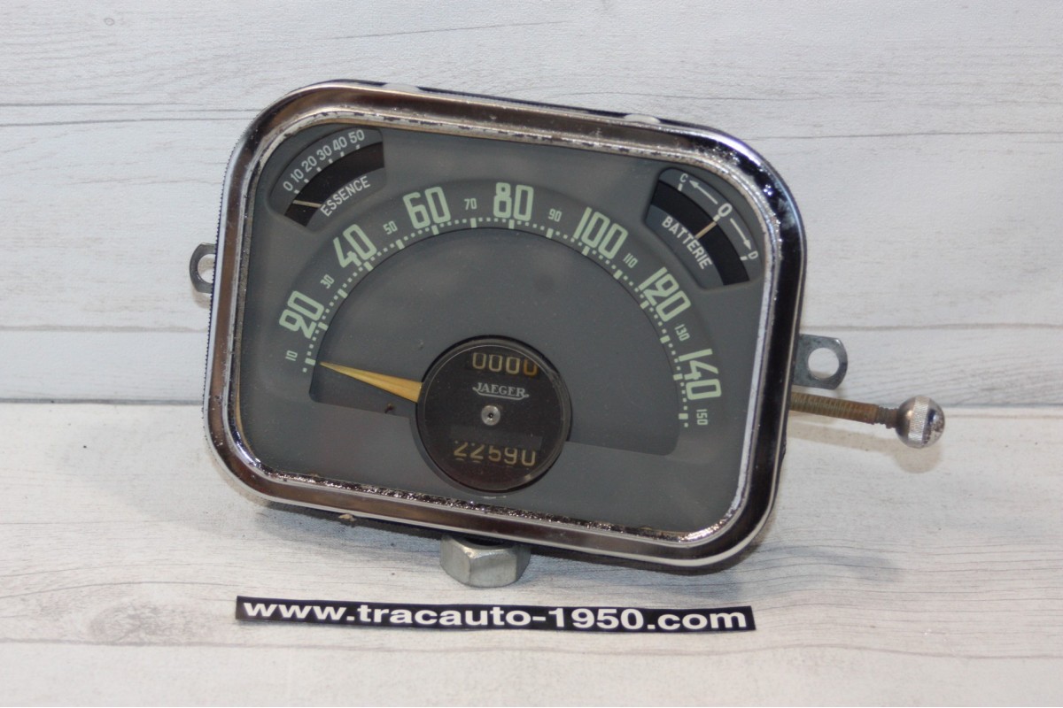 COMBINE BLOC COMPTEUR JAEGER 6V 150km/h...CITROEN TRACTION 11CV après 1952