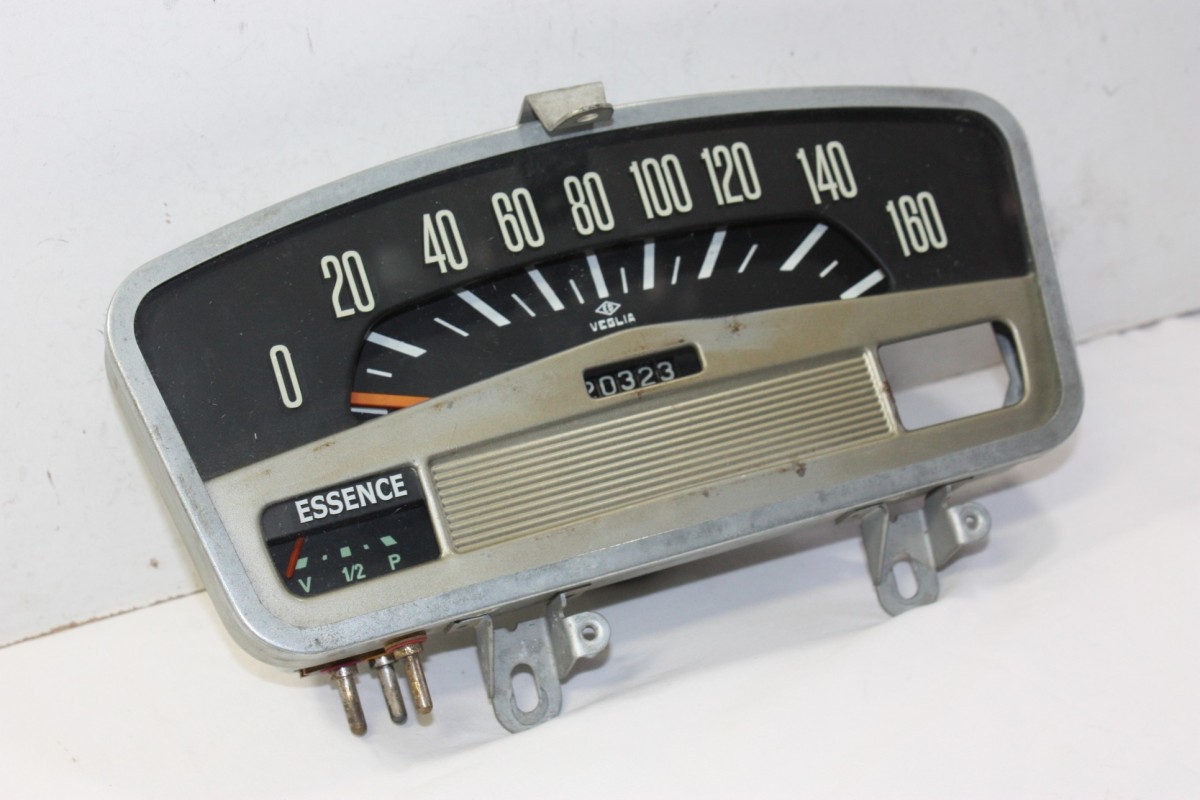 BLOC COMPTEUR MONOTOTALISATEUR VEGLIA 160km/h 6V...CITROEN ID 19