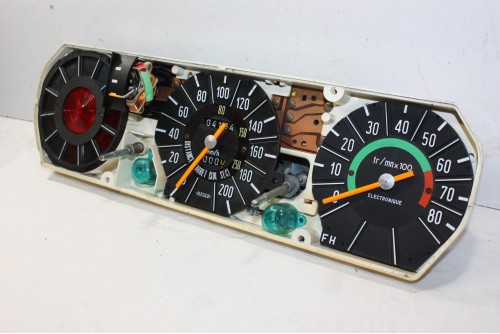 ENSEMBLE D'INSTRUMENTS DE BLOC COMPTEUR JAEGER 200 km/h 12V...CITROEN ID DS aprés 1969