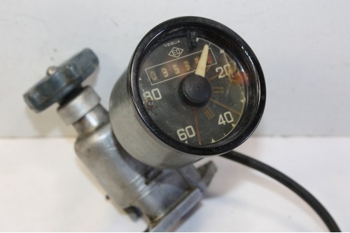 COMPTEUR DE VITESSE ED VEGLIA 80KM/H avec MECANISME D'ESSUIE GLACE...CITROEN 2CV AZ 1954/61