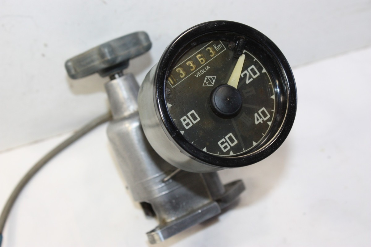 COMPTEUR DE VITESSE ED VEGLIA 80KM/H avec MECANISME D'ESSUIE GLACE...CITROEN 2CV AZ 1954/61