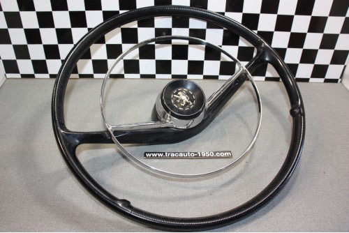 VOLANT QULLERY M576 2 BRANCHES Ø 420mm AVEC CERCLO KLAXON...PEUGEOT 404