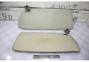 PAIRE DE PARE SOLEIL GRIS/BEIGE D/G L/435mm...PEUGEOT 403